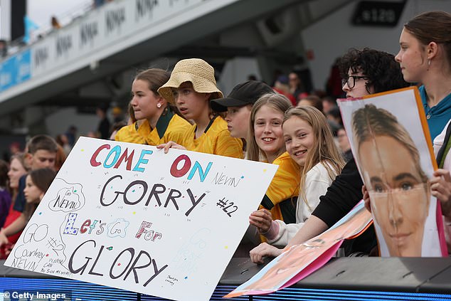 Aussie fans were left disappointed after not seeing the Matildas superstar in action