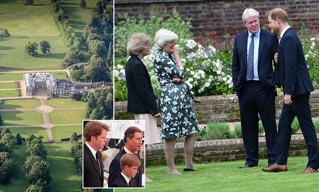 Prince Harry 'showed he feels at home with the Spencers' by staying with Uncle Charles on