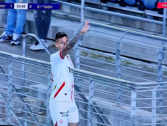 Polish star Patryk Klimala came under fire for this hand gesture while playing in Israel