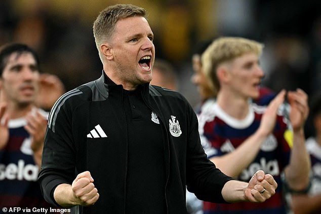 Eddie Howe was winless in all four top-flight matches at Molineux going into Sunday's match