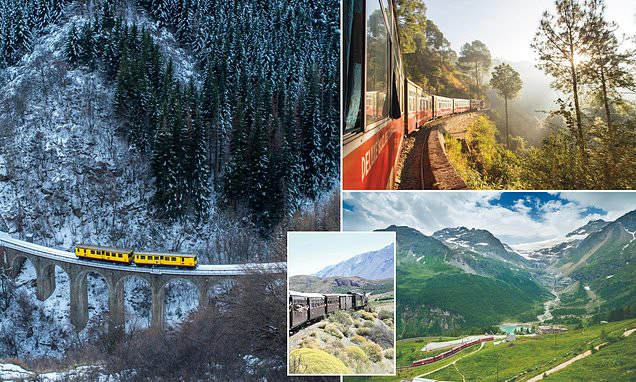 Eight of the world's most breathtaking mountain train journeys, from Scotland to Canada