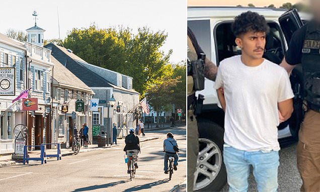 Ritzy Nantucket is rocked by arrest of illegal migrant, 28, over his 'detestable and