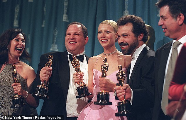 Recall the A-list celebrities who swiftly came forward, or spoke out, after now-convicted rapist Harvey Weinstein was exposed. (Above) Harvey Weinstein celebrates alongside Gwyneth Paltrow after 'Shakespeare in Love' won the best picture Oscar, in Los Angeles, March 22, 1999