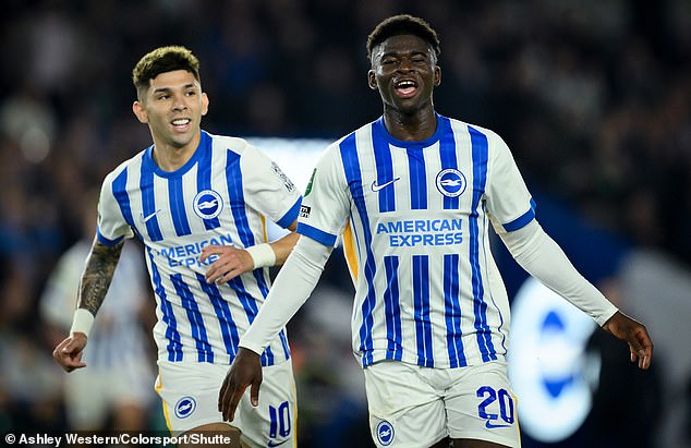 Carlos Baleba scored a brilliant long range goal as Brighton beat Wolves in the Carabao Cup