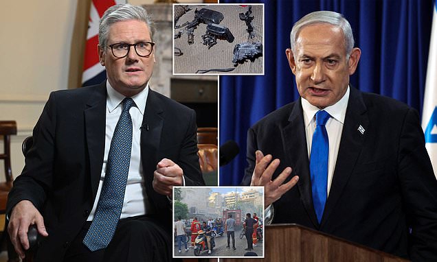 Israeli PM Benjamin Netanyahu says Sir Keir Starmer's 'misguided' Labour party has