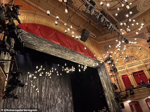 The opening preview took place at the Barrymore Theatre in the Big Apple, and The Black Phone actress gave her followers an inside look at the venue and stage