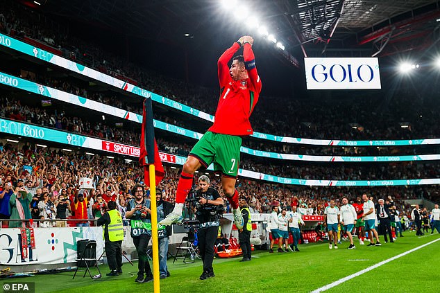 Jackson had said he would perform Cristiano Ronaldo's 'SIU' celebration if he got a hat-trick