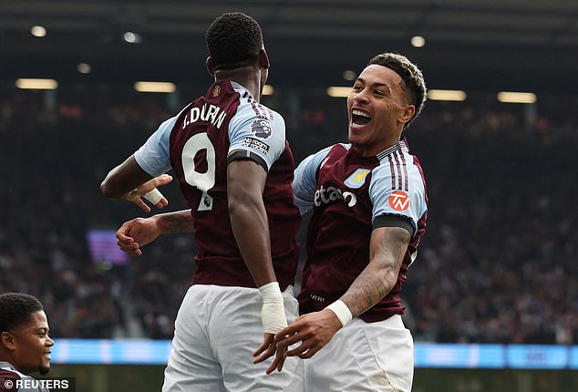 Jhon Duran (left) scored in the closing stages as Aston Villa came from behind to beat Wolves