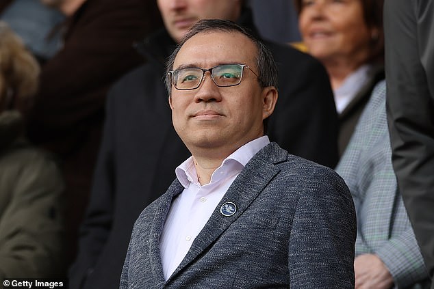 Fans are disgruntled at the hierarchy (chairman Jeff Shi pictured) as the spending well dries up