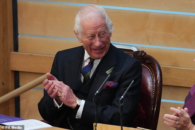 The King has warned of the dangers of climate change as he marked the 'important' 25th anniversary of the Scottish Parliament.