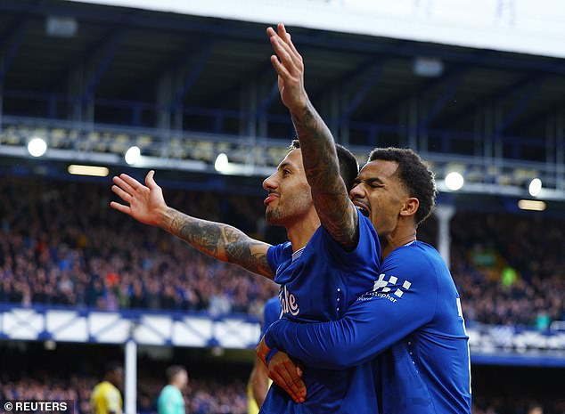 Everton secured their first win of the season thanks to a second-half brace from Dwight McNeil