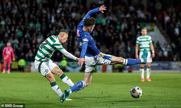 Skipper Callum McGregor continued his fine scoring form with another goal from distance