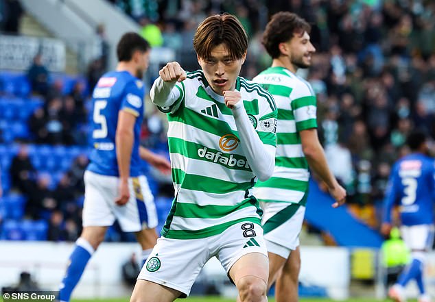 Two-goal Kyogo Furuhashi was the pick of a host of polished Celtic performers in Perth