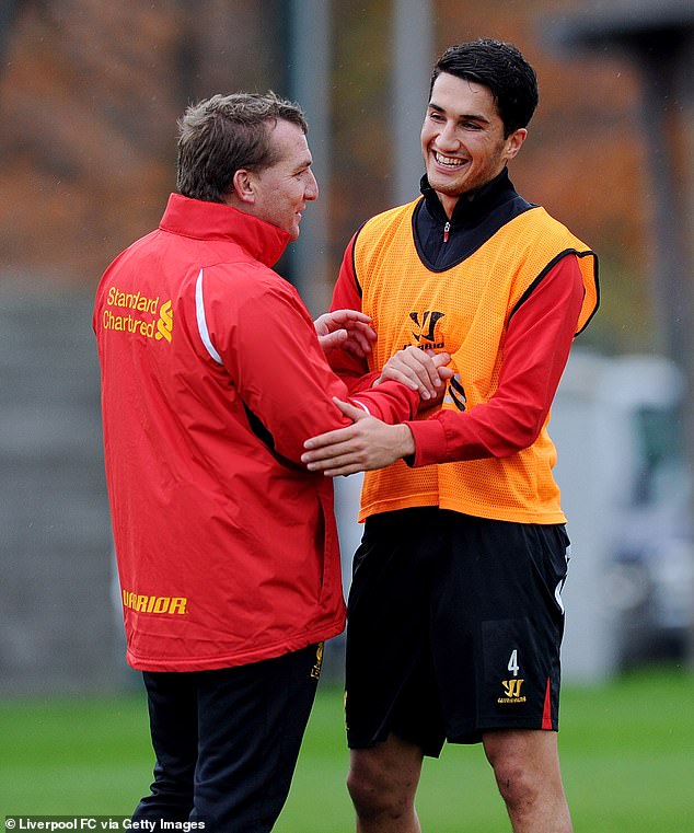 Rodgers and Sahin during happier times on Merseyside