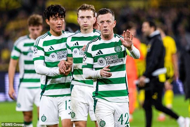 It finished 7-1 on the night and the Celtic players looked shell-shocked at the end