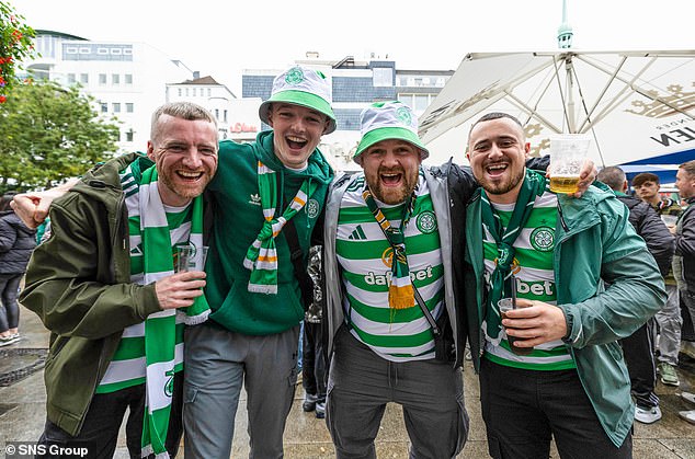 The Celtic supporters had enjoyed the build-up to game and some were cautiously optimistic