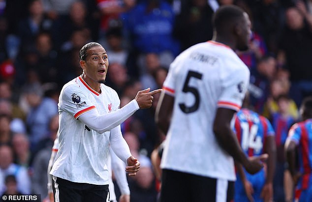 Virgil van Dijk (left) and Ibrahima Konate (right) both played the full 90 minutes for Liverpool