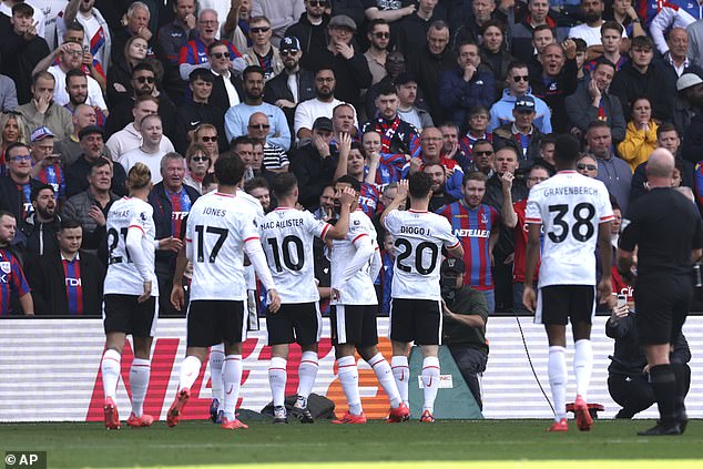 Liverpool beat Crystal Palace 1-0 at Selhurst Park in Saturday's early Premier League game