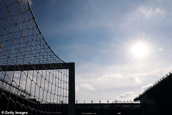 LIVERPOOL, ENGLAND - OCTOBER 05: General view inside the stadium prior to the Premier League match between Everton FC and Newcastle United FC at Goodison Park on October 05, 2024 in Liverpool, England. (Photo by Matt McNulty/Getty Images)