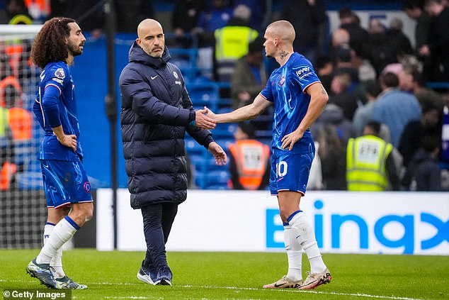 Enzo Maresca was happy with the 'fighting spirit' of his Chelsea team after Sunday's draw