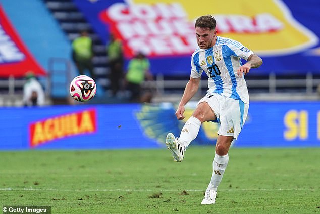 Alexis Mac Allister is with Argentina ahead of games against Venezuela and Bolivia