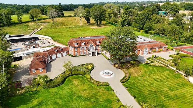 The mansion, near Southampton, which boasts of a pool with steam room and spa, gym, games room is up for sale for £6.25 million