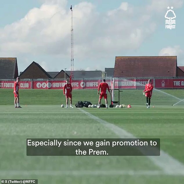 Since Forest's promotion to the Premier League, new training pitches have been brought in