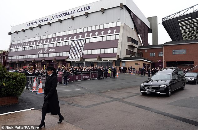 Aston Villa fans today said their final goodbyes to Gary Shaw ahead of the legend's funeral