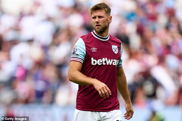 Summer signing Niclas Fullkrug has not featured for West Ham since August due to a calf injury