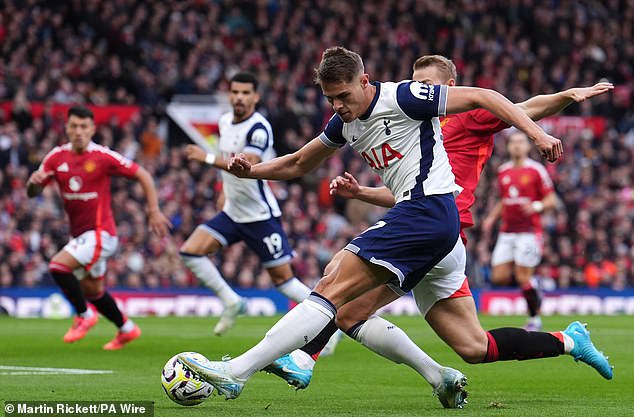 Tottenham's Micky van de Ven has recorded the fastest speed in the top flight this season