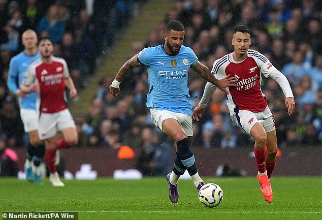 Kyle Walker is surprisingly ranked 80th for the fastest speed in the Premier League this season