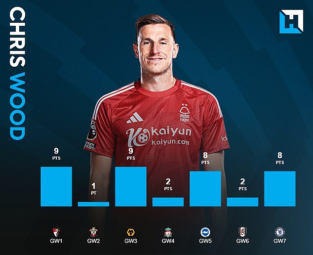 Chris Wood may struggle without Morgan Gibbs-White, but he is having a superb campaign