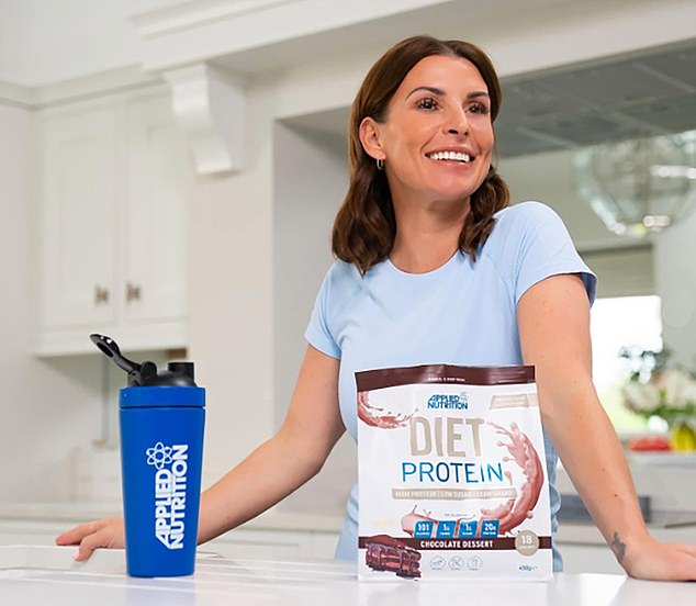 Star backer: Coleen Rooney is a brand ambassador for protein powders firm Applied Nutrition