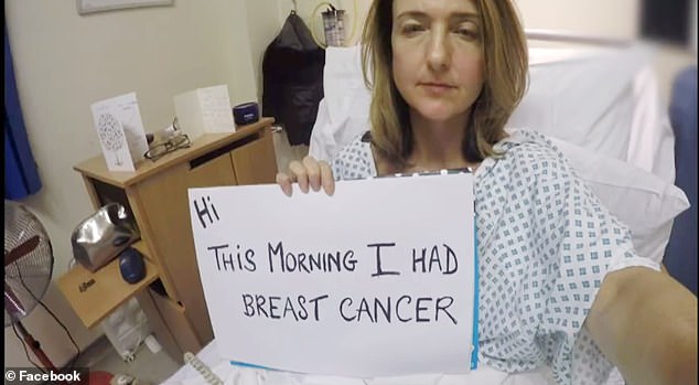 The TV presenter had a right-sided mastectomy and reconstruction