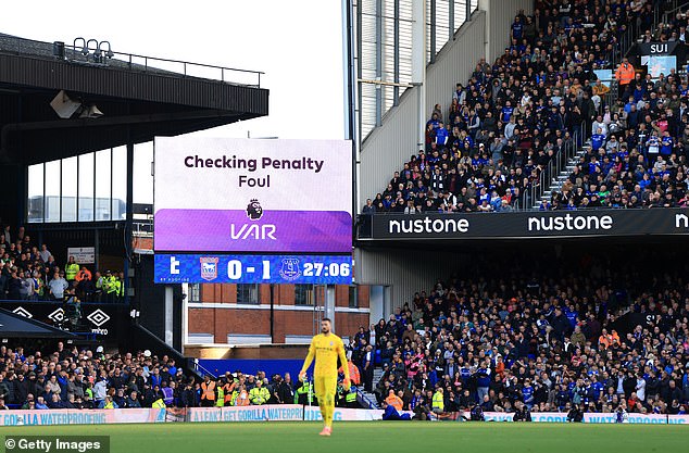 An opportunity to get back into the game was then snatched away when VAR overturned Michael Oliver’s decision to award Ipswich a penalty