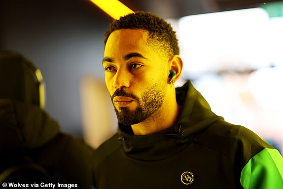 WOLVERHAMPTON, ENGLAND - OCTOBER 20: Matheus Cunha of Wolverhampton Wanderers arrives at the stadium ahead of the Premier League match between Wolverhampton Wanderers FC and Manchester City FC at Molineux on October 20, 2024 in Wolverhampton, England. (Photo by Jack Thomas - WWFC/Wolves via Getty Images)