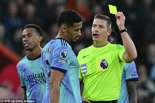 Data has revealed Arsenal are amongst the teams treated most leniently by referees this season