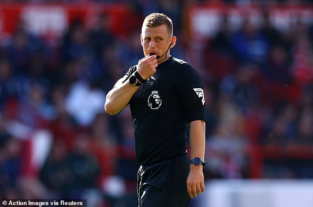 Marinakis allegedly spat at the feet of referee Josh Smith (pictured) as he walked through the tunnel after Forest lost 1-0 at home to Fulham on September 28