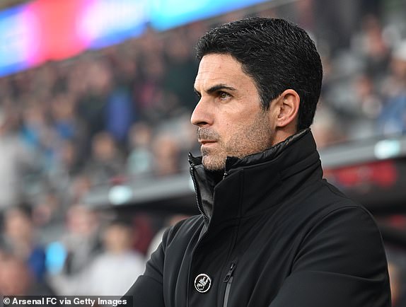 BOURNEMOUTH, ENGLAND - OCTOBER 19: Arsenal Manager Mikel Arteta before the Premier League match between AFC Bournemouth and Arsenal FC at Vitality Stadium on October 19, 2024 in Bournemouth, England. (Photo by David Price/Arsenal FC via Getty Images)