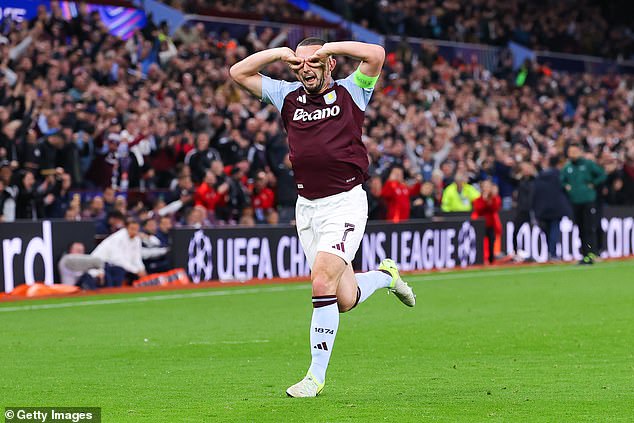 John McGinn opened the scoring with a free-kick in the second half at Villa Park