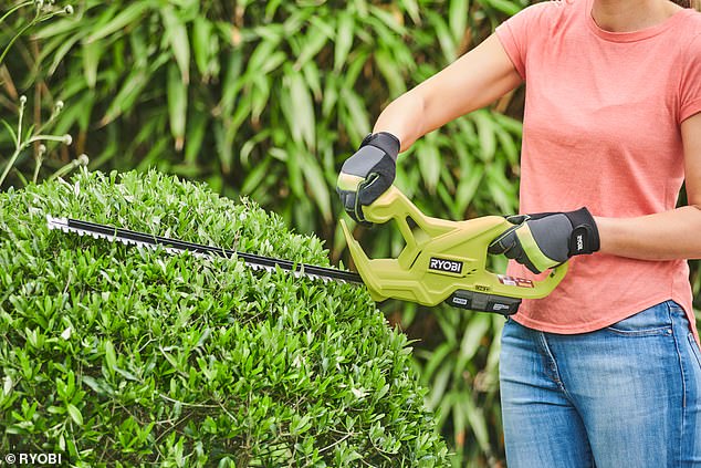 You can save over £75 in this double discount on Ryobi's lightest and most compact hedge trimmer