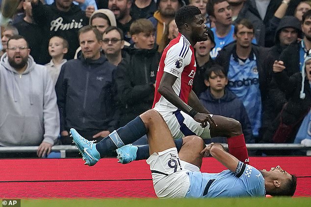 Manchester City suffered a serious knee injury but only after he had been given time off from playing