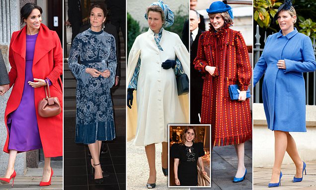 The best royal maternity outfits over the years - from Princess Diana's colourful coats to