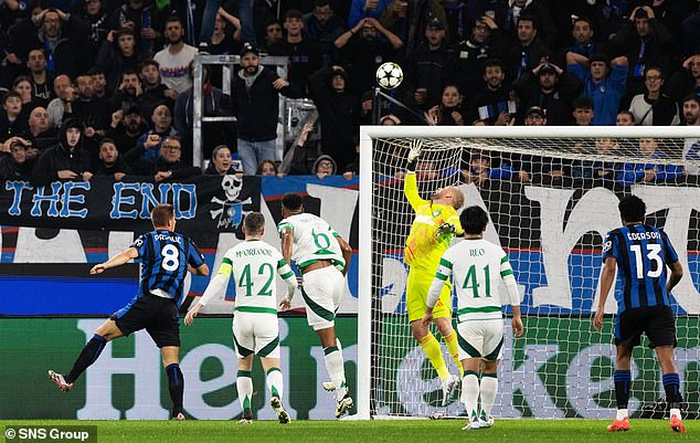 Kasper Schmeichel pulled off a series of solid saves to earn Celtic a precious draw with Atalanta