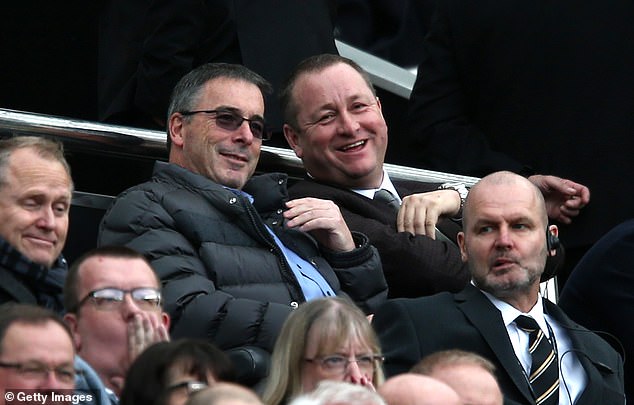 Newcastle Confidential can reveal that Staveley was in discussion with Justin Barnes (left) - one of Mike Ashley's (right) top generals