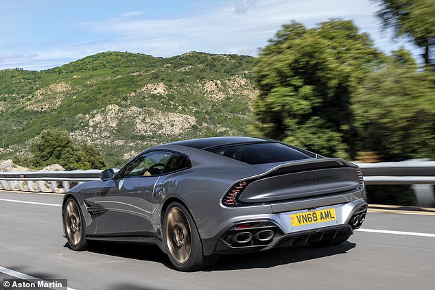 Powered by a mighty 835 horsepower twin-turbo-charged V12 petrol engine, which is linked to an eight-speed automatic gearbox, the new Vanquish accelerates from rest to 62mph in 3.3 seconds