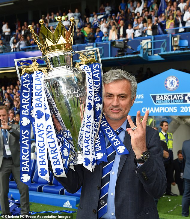 Mourinho won the Premier League title three times with Chelsea  - in 2005, 2006 and 2015