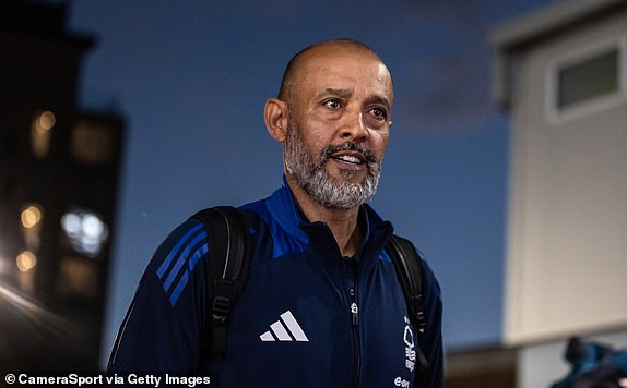 NOTTINGHAM, ENGLAND - OCTOBER 21: Nottingham Forest's manager Nuno Espirito Santo arriving at the stadium during the Premier League match between Nottingham Forest FC and Crystal Palace FC at City Ground on October 21, 2024 in Nottingham, England. (Photo by Andrew Kearns - CameraSport via Getty Images)