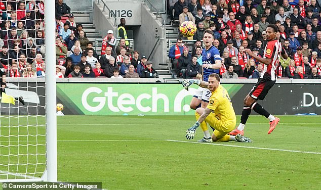 George Hirst doubled the visitors' lead by lifting the ball over Bees goalkeeper Mark Flekken