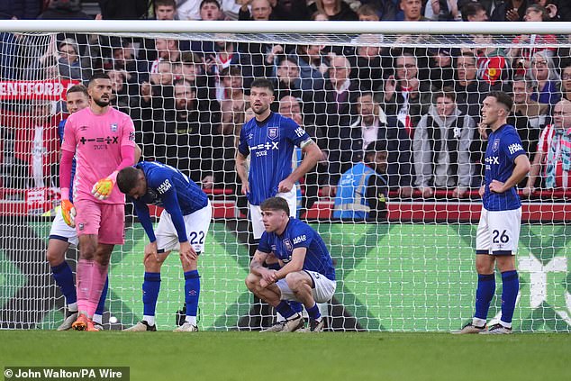 Ipswich were left dejected at full-time as their wait for a first win of the season goes on